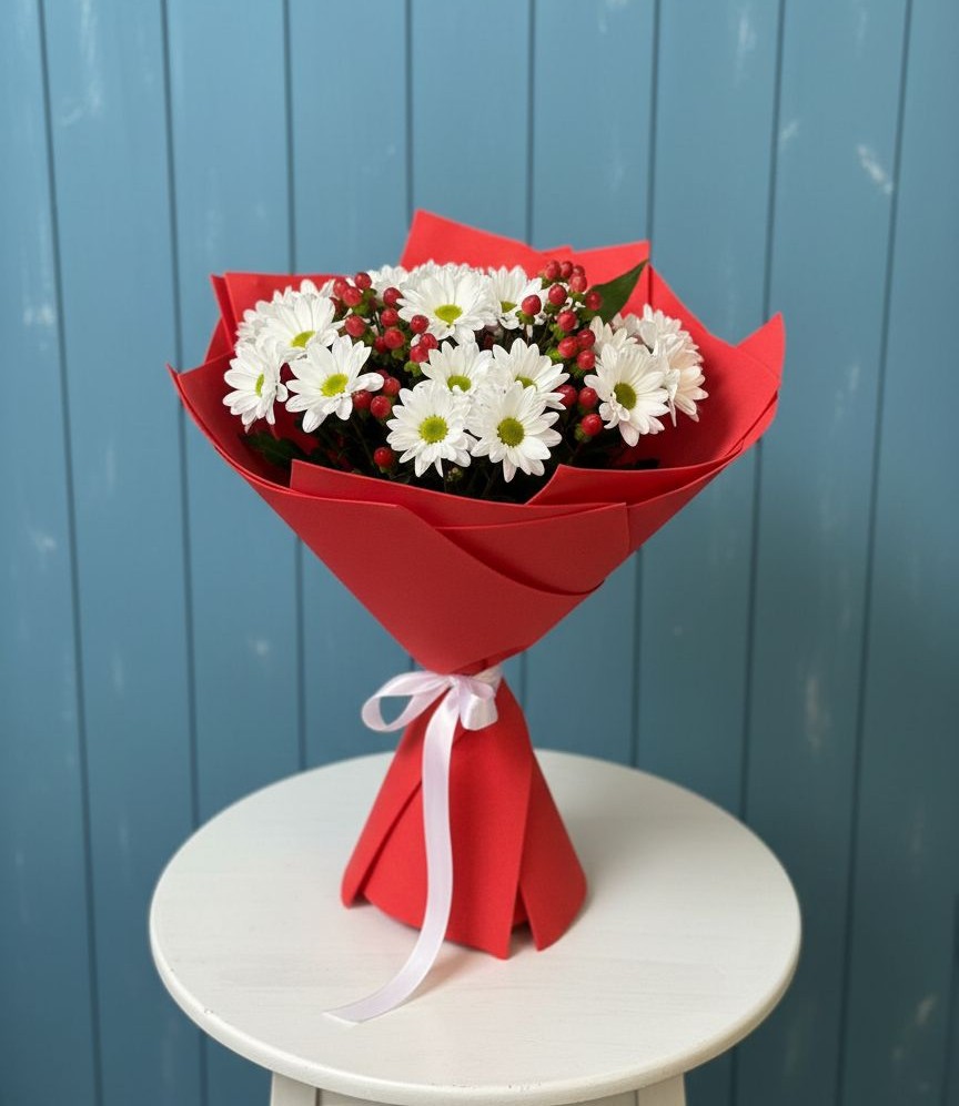 Букет цветов из: Хризантемы во Фрязево