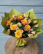 Букет цветов из:  Альстромерии и Розы во Фрязево