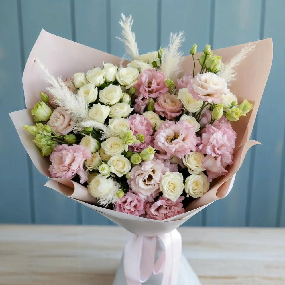 Букет цветов из: Альстромерии и Розы во Фрязево