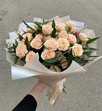 Букет Кремовые розы Латте во Фрязево