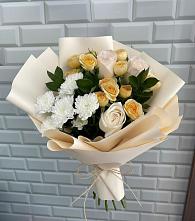 Букет цветов из:  Розы и Хризантемы #REPLACE_PRED# Фрязево