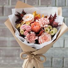 Букет цветов из:  Гвоздики, Хризантемы и Розы во Фрязево