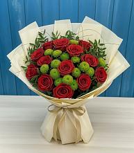 Букет цветов из:  Розы и Хризантемы во Фрязево