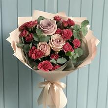 Букет цветов из:  Гвоздики и Розы #REPLACE_PRED# Фрязево