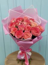 Букет 15 Розовых роз Равель во Фрязево