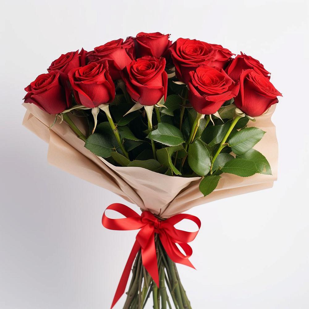 Букет 11 Красных роз Эдлесс Лав во Фрязево