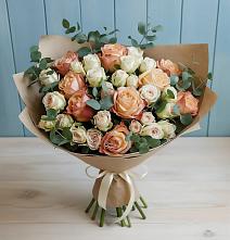 Букет цветов из:  Альстромерии и Розы во Фрязево